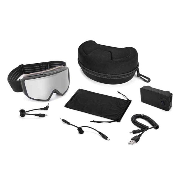 Heated Magnetic Lens Anti Scratch HB-190D Ski Goggles-test1